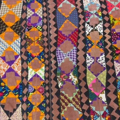 Antique Bedouin Wedding Quilt Brown and Black