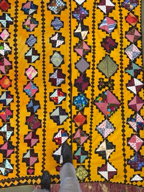 Antique Bedouin Wedding Quilt Deep Yellow