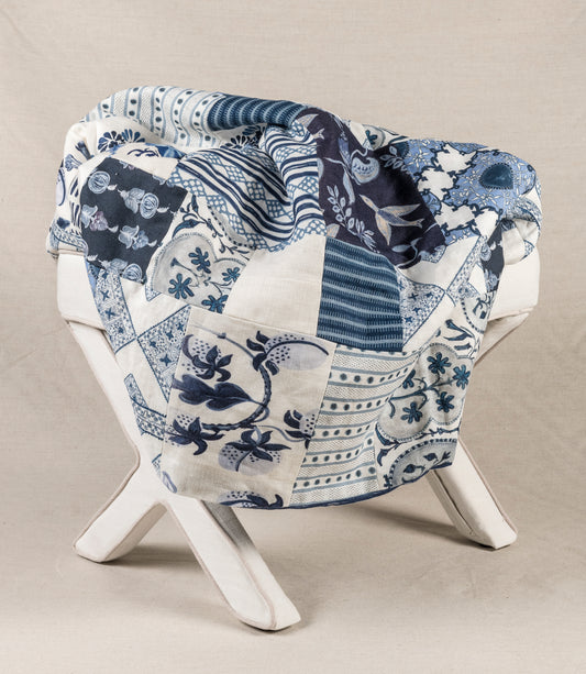 Blue & White Patchwork Quilt