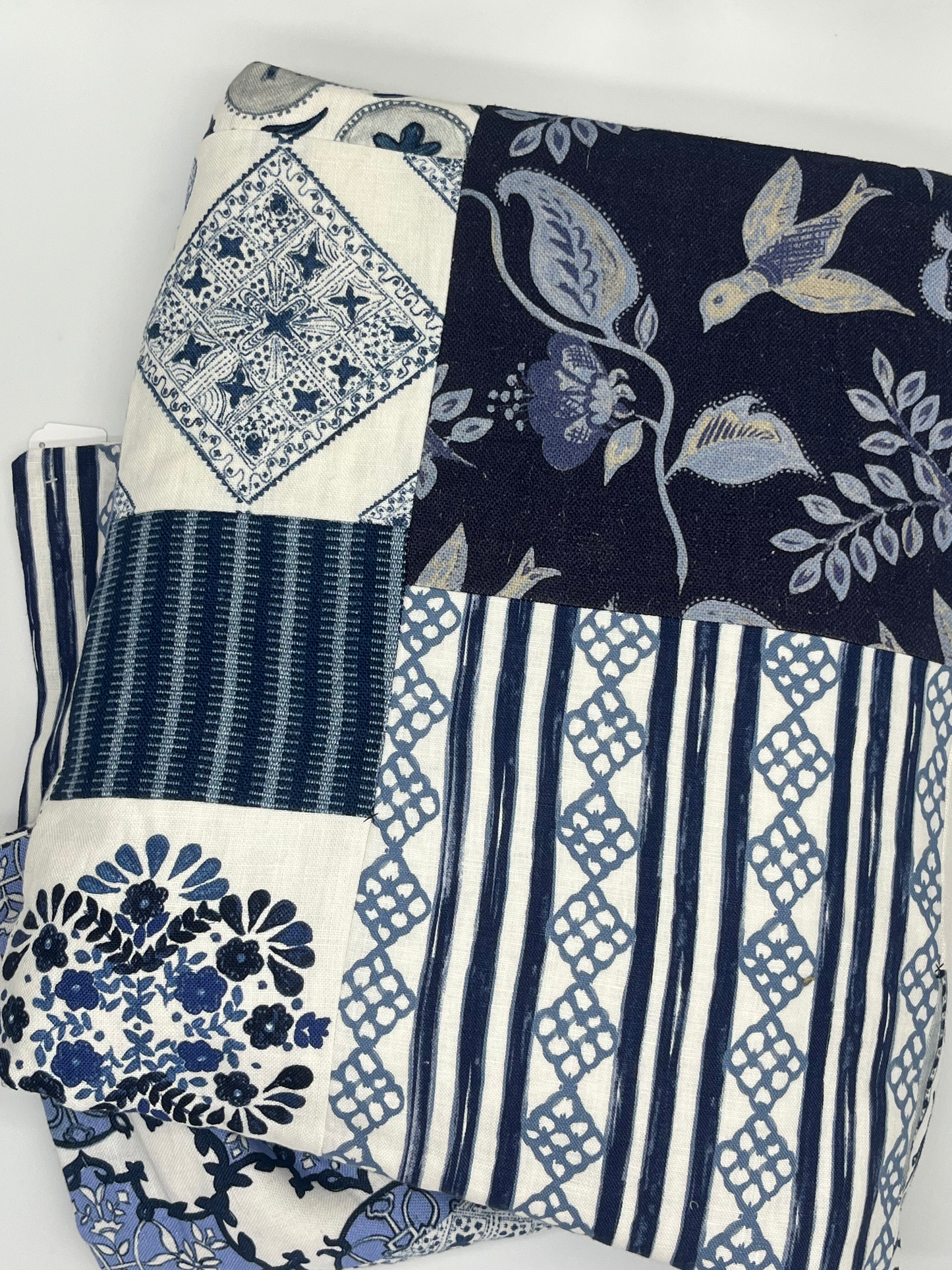 Blue & White Patchwork Quilt