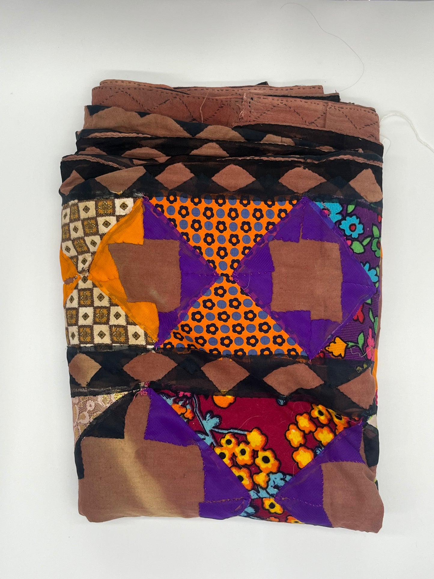 Antique Bedouin Wedding Quilt Brown and Black