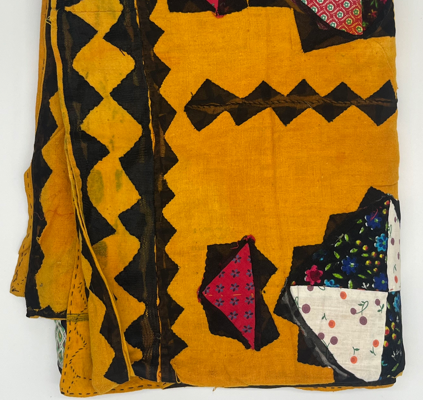 Antique Bedouin Wedding Quilt Deep Yellow