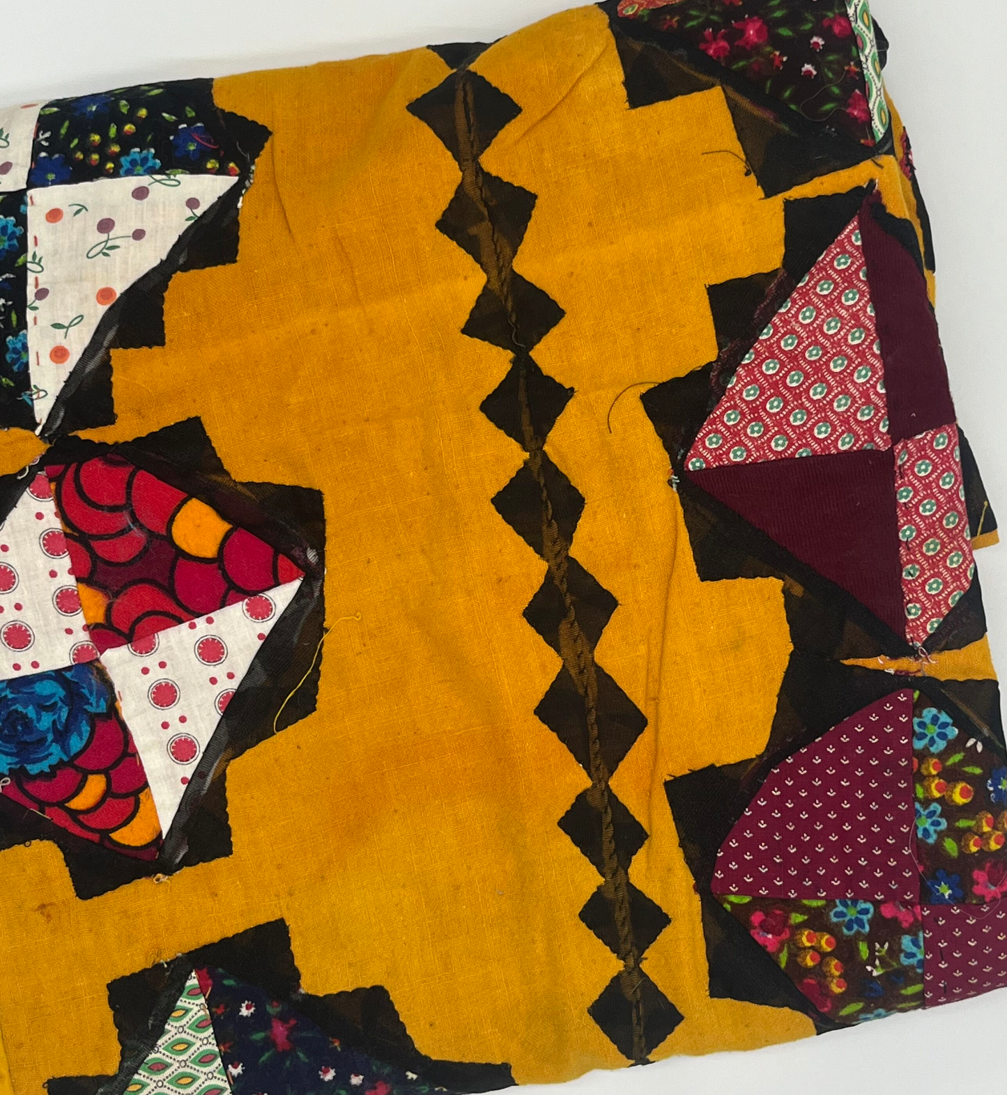 Antique Bedouin Wedding Quilt Deep Yellow