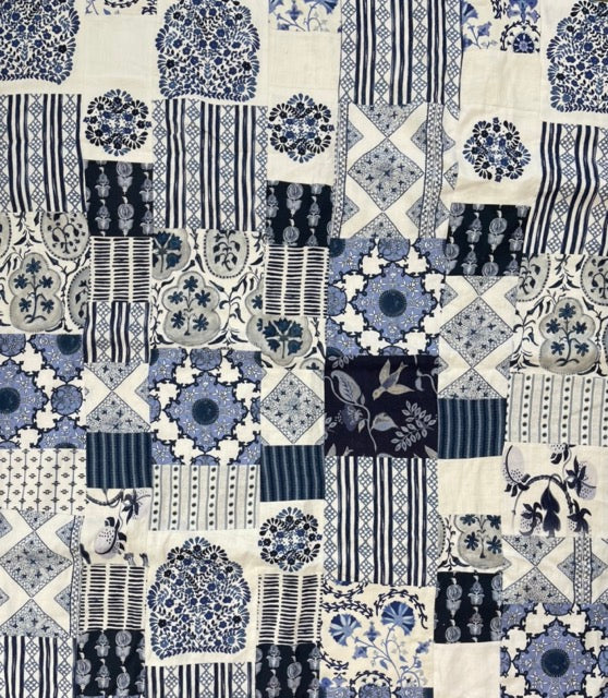 Blue & White Patchwork Quilt