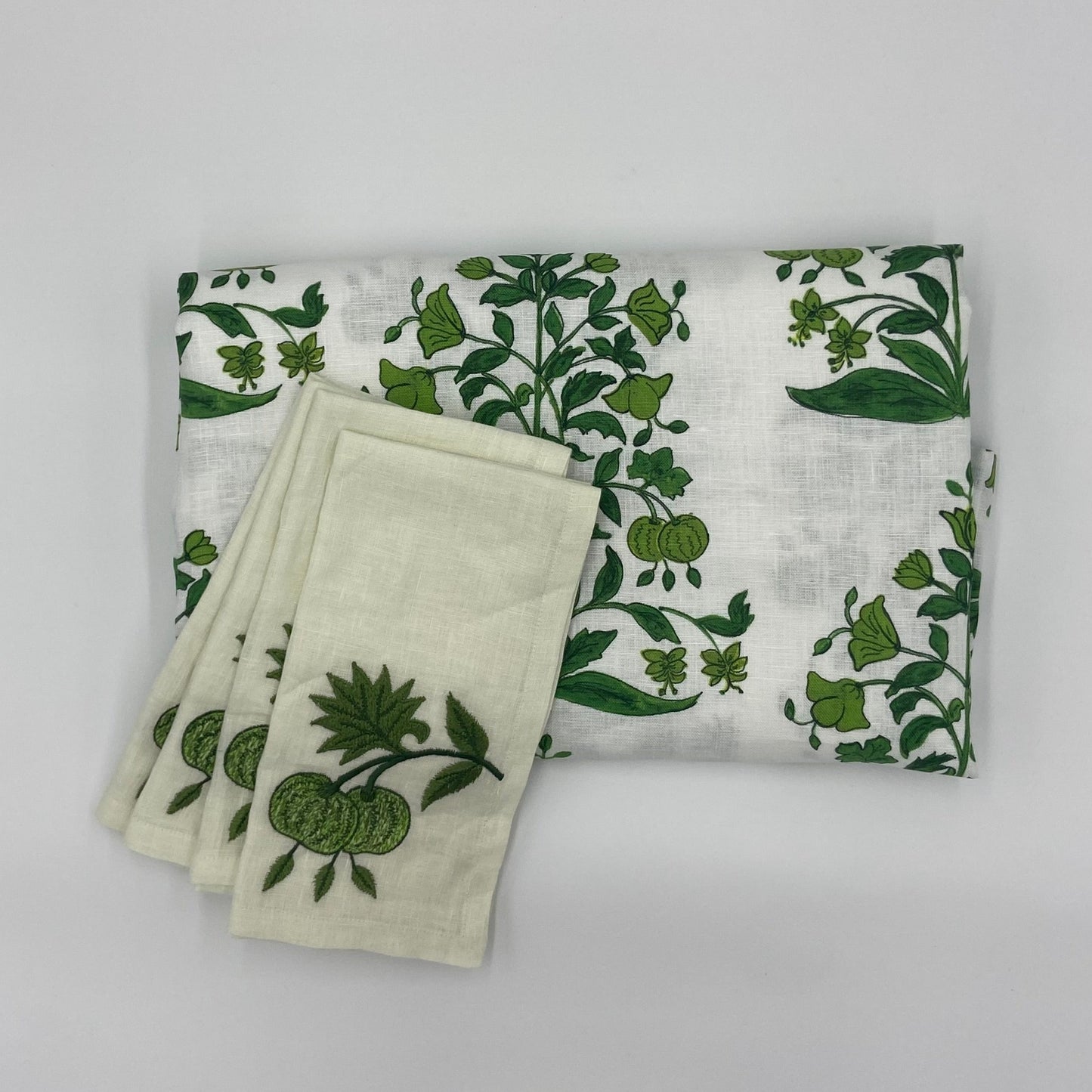 Jaipur Floral Block Tablecloth