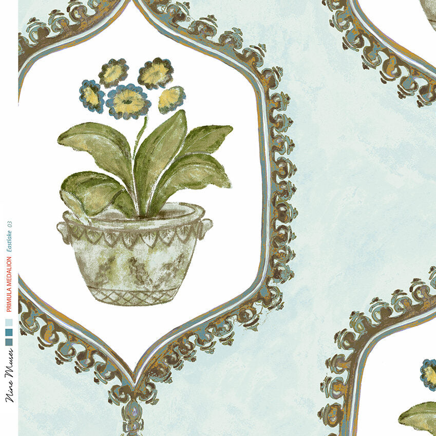 Primula Medallion Wallpaper SP